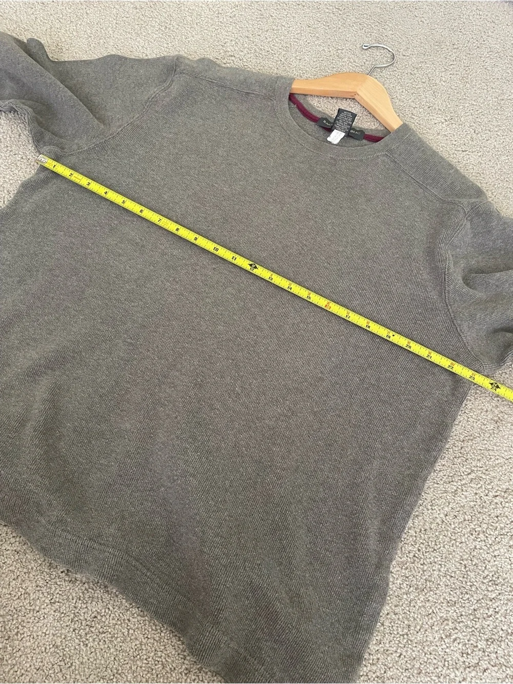 Banana Republic 100% Cotton Gray Classic Crewneck Sweater Casual Layering Campus
